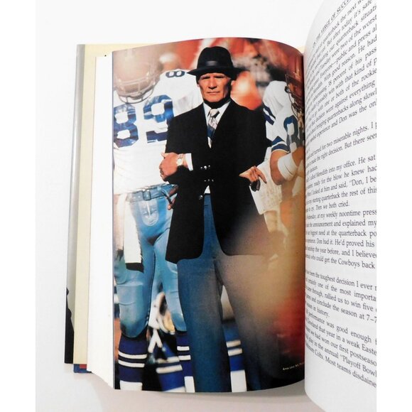 Tom Landry An Autobiography 1990 Dallas Cowboys Coach Hardcover Jacket - Picture 6 of 6